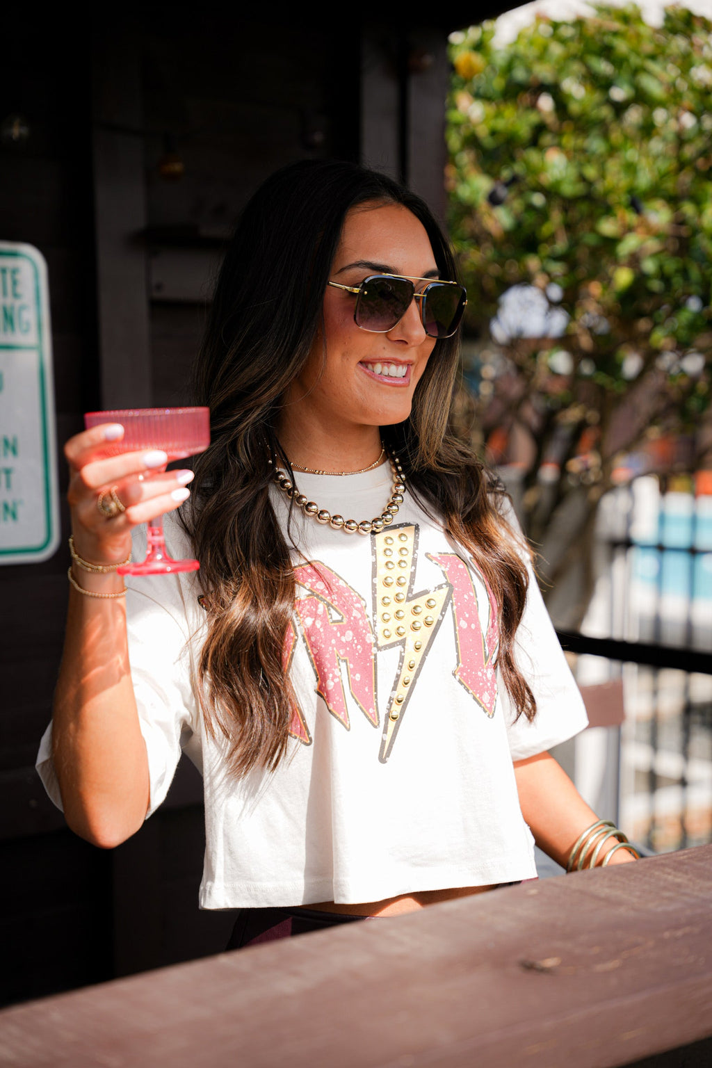 GINA PINK LABEL Y'ALL TEE