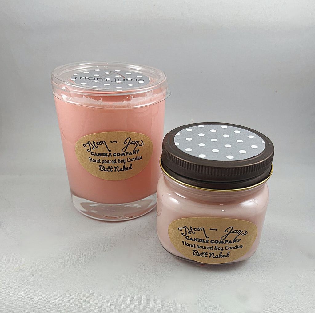 Butt Naked Soy Candle – Tropical & Fruity Scent | Mam Jam’s