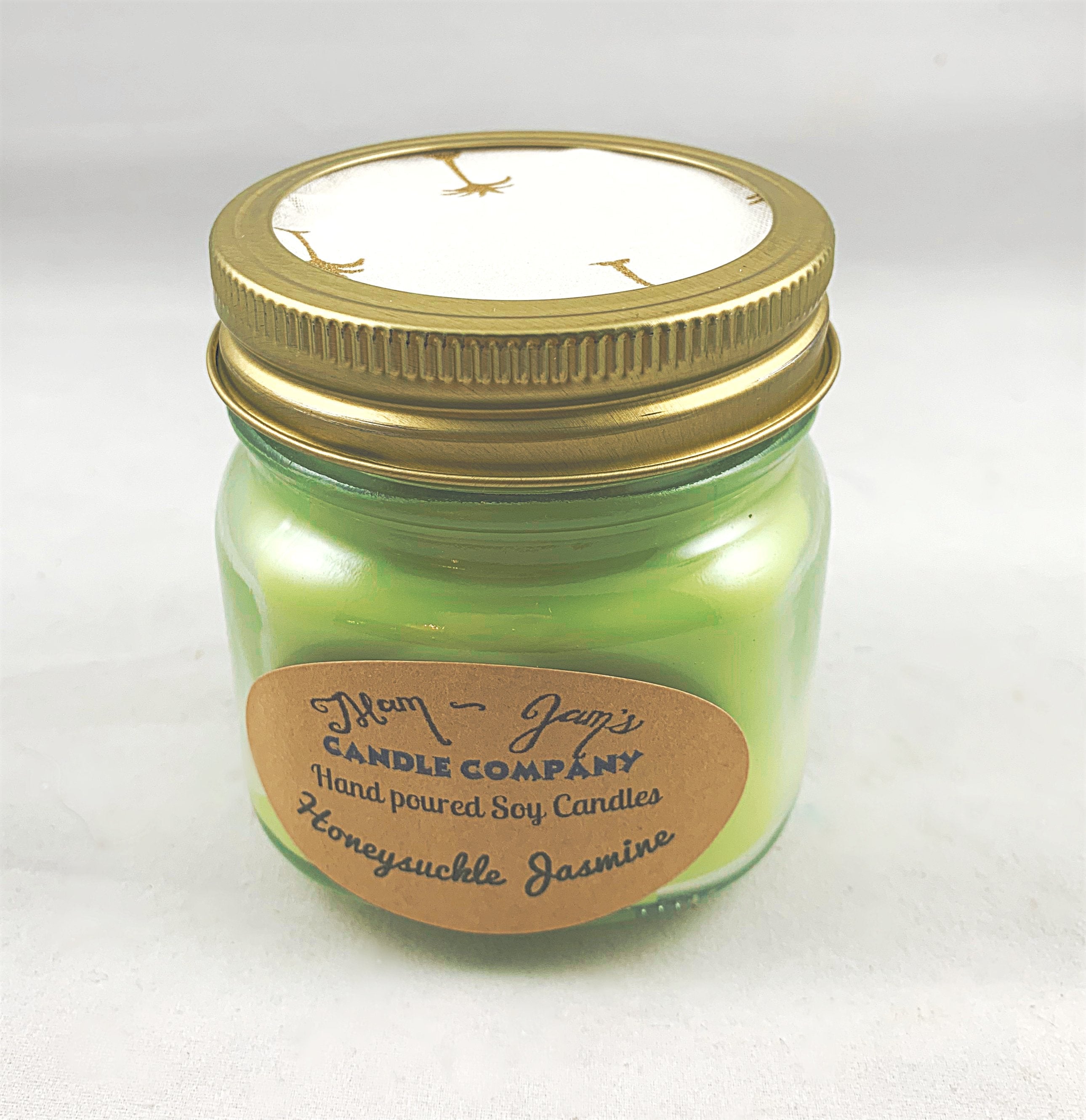 Honeysuckle Jasmine Soy Candle – Sweet & Floral Scent | Mam Jam’s