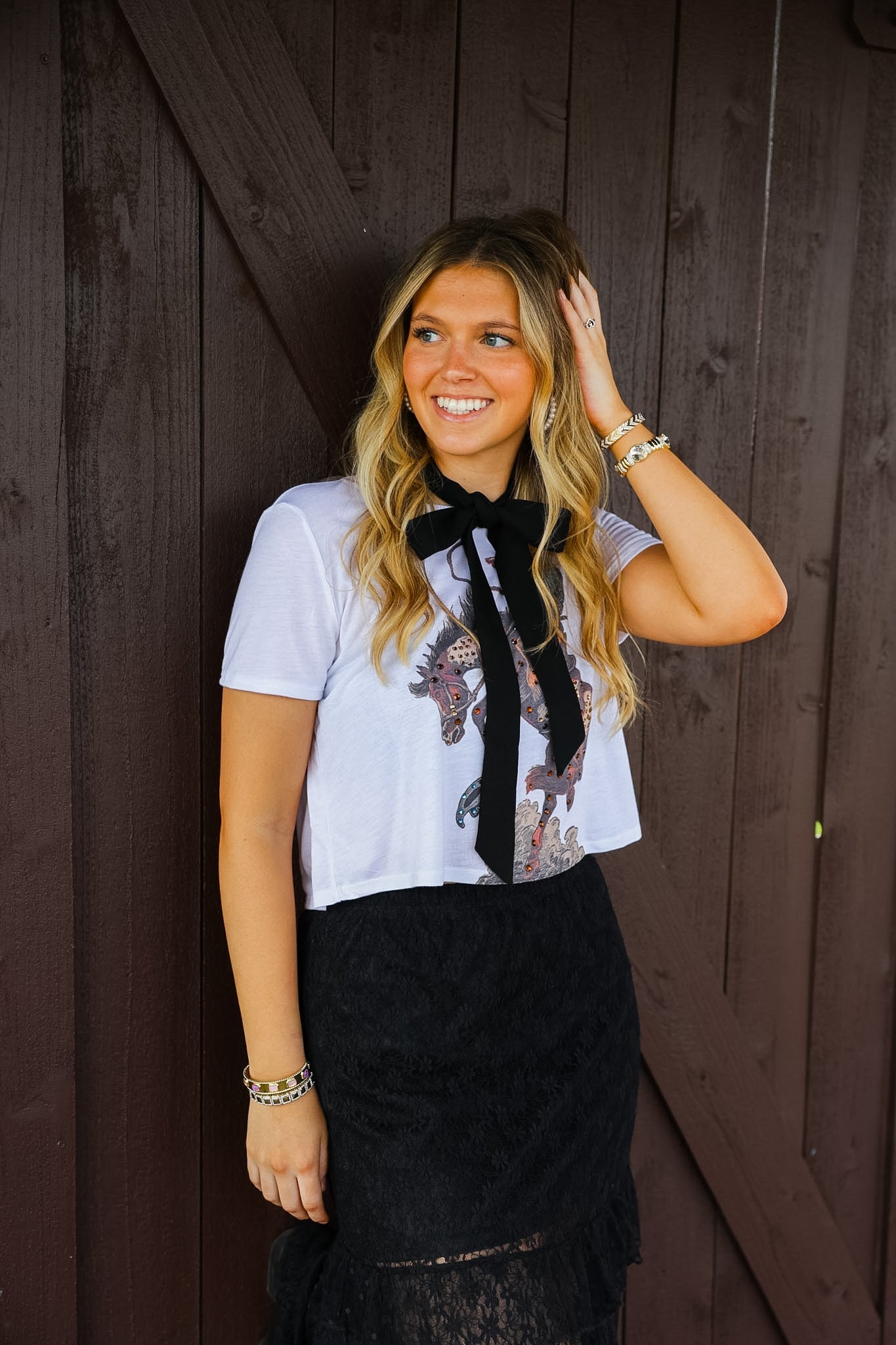 GINA PINK LABEL BOUJEE BRONC RIDER TEE