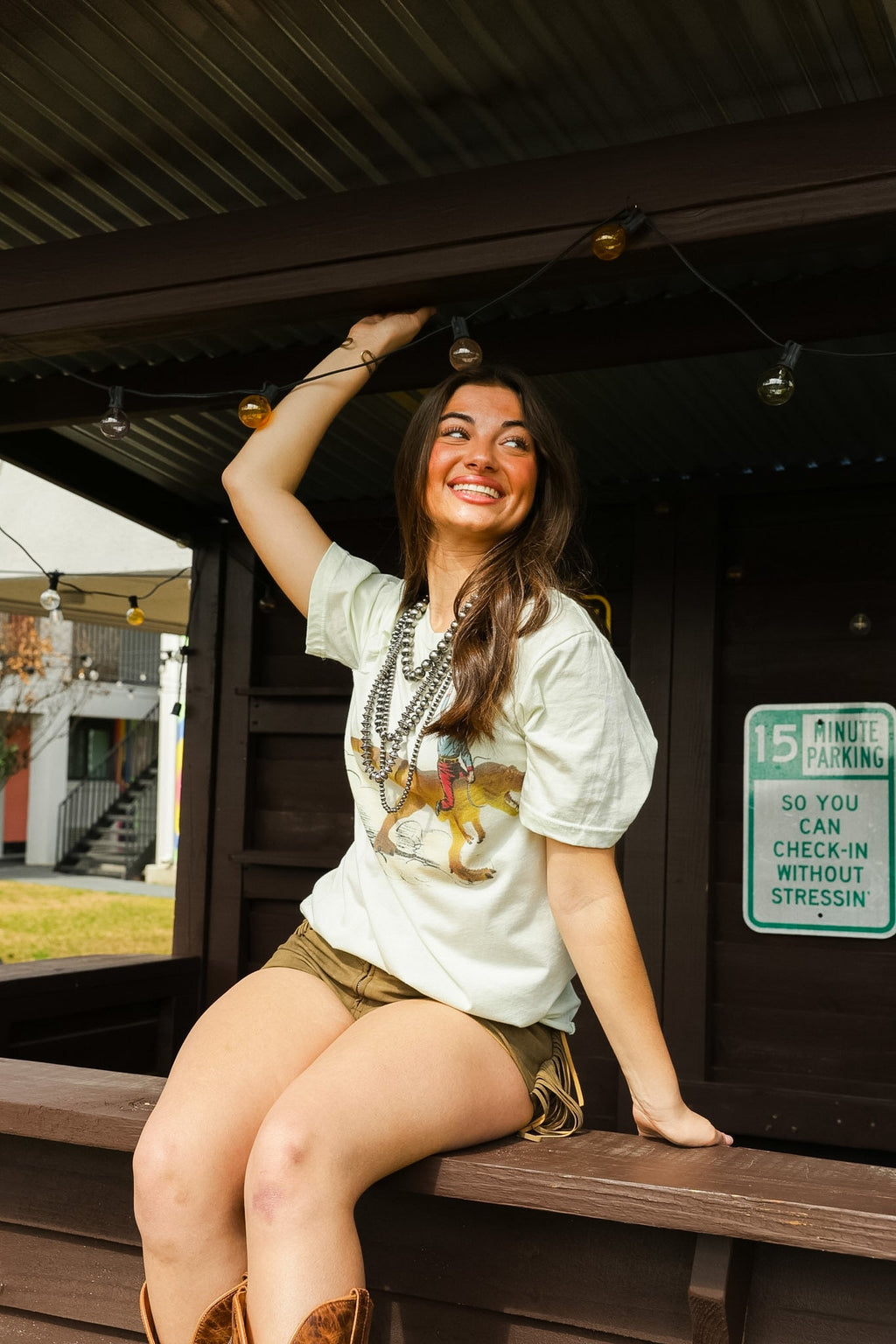 GINA T-REX COWBOY TEE