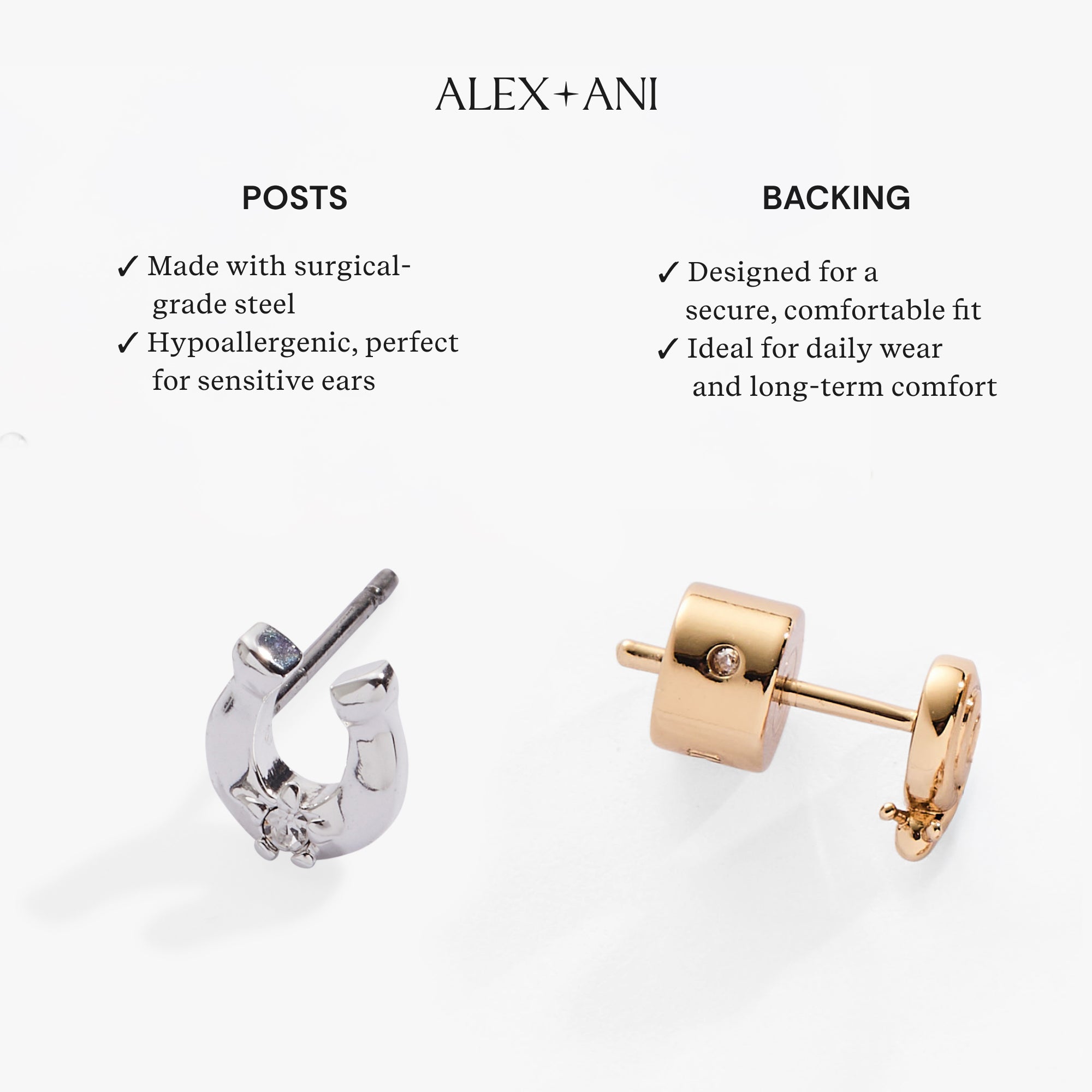 Champagne Drop Huggie Hoop Earrings