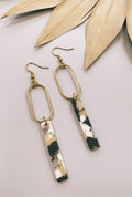 Gold Acrylic Dangle