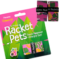 VALUE PACK - A Pink Flamingo Racket Pet Tennis Dampener and Pink Overgrip Tape with a (Pack of 2) Replacement Overgrip Tape