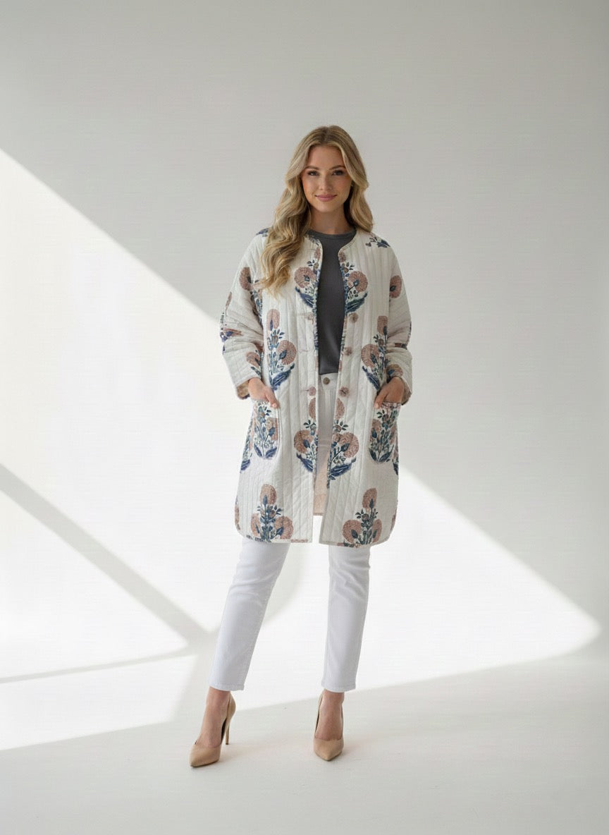 Quilted Cocoon Jacket