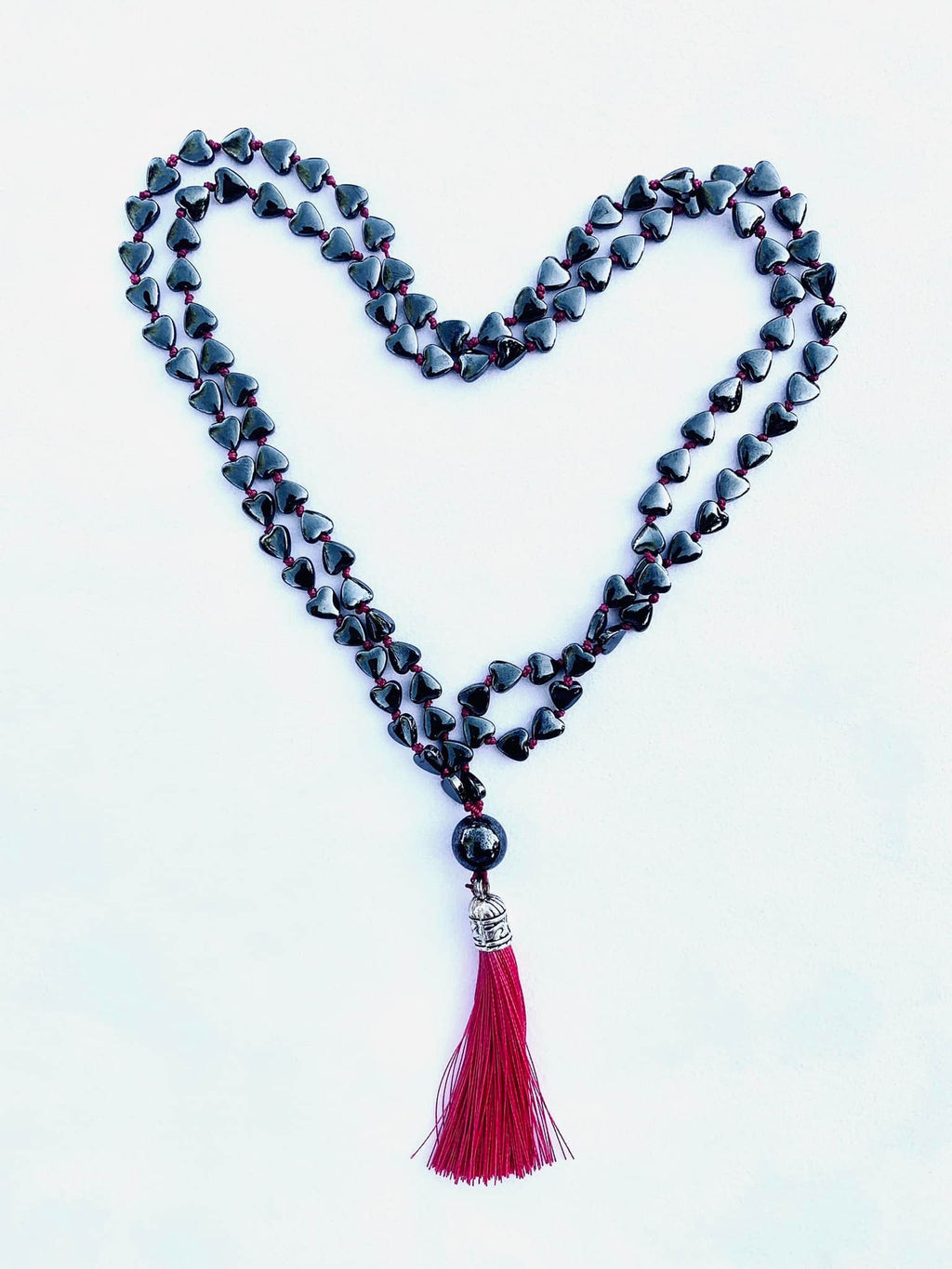 Gefion Mala - First Love - Puffy Heart Hematite