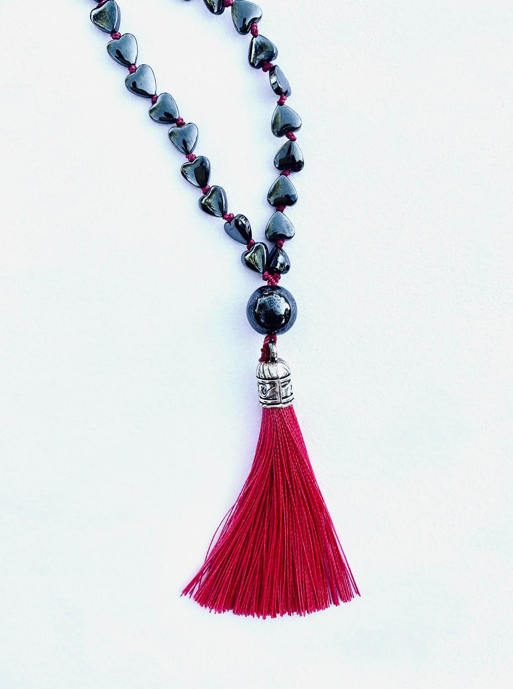 Gefion Mala - First Love - Puffy Heart Hematite