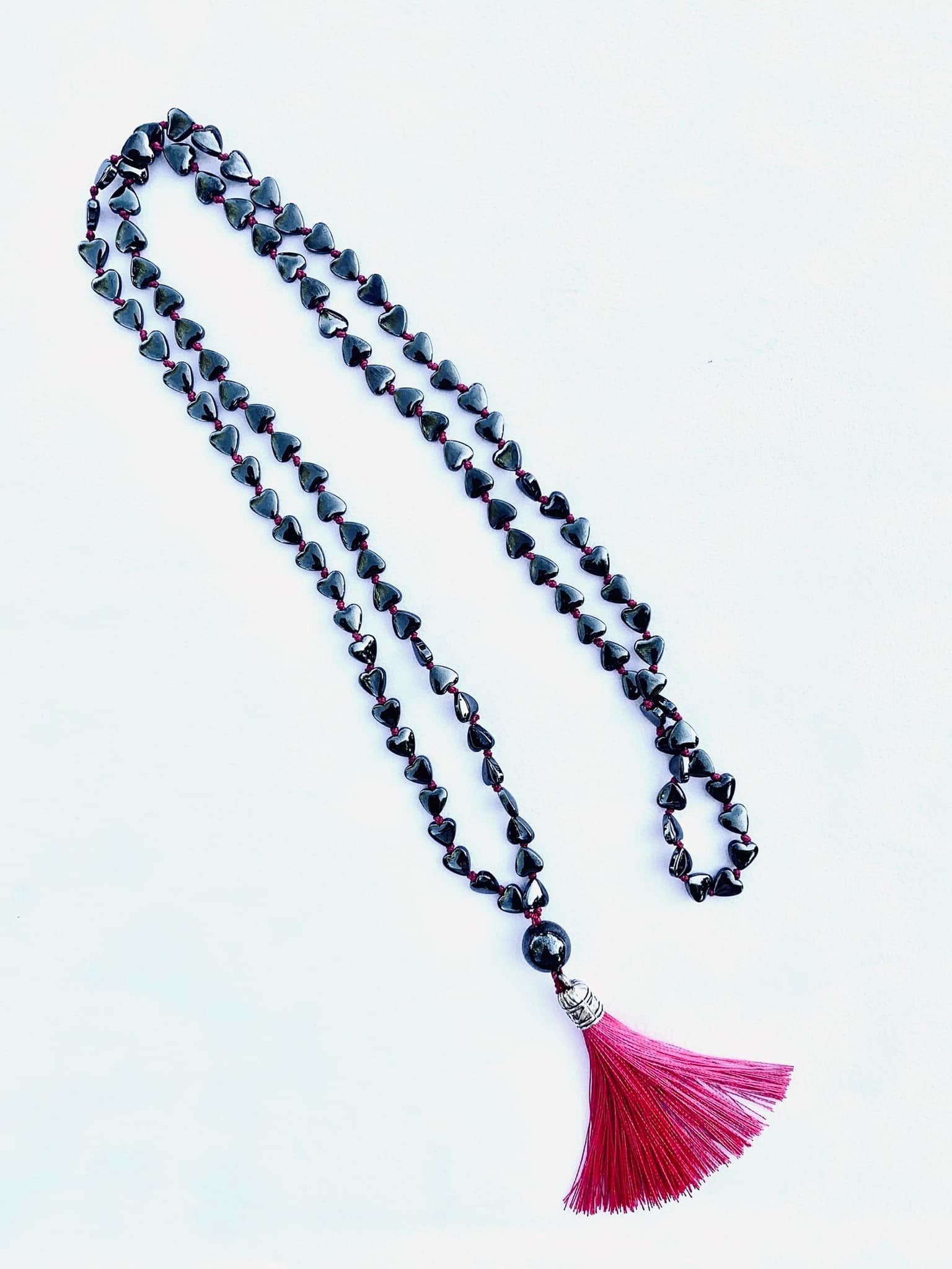 Gefion Mala - First Love - Puffy Heart Hematite