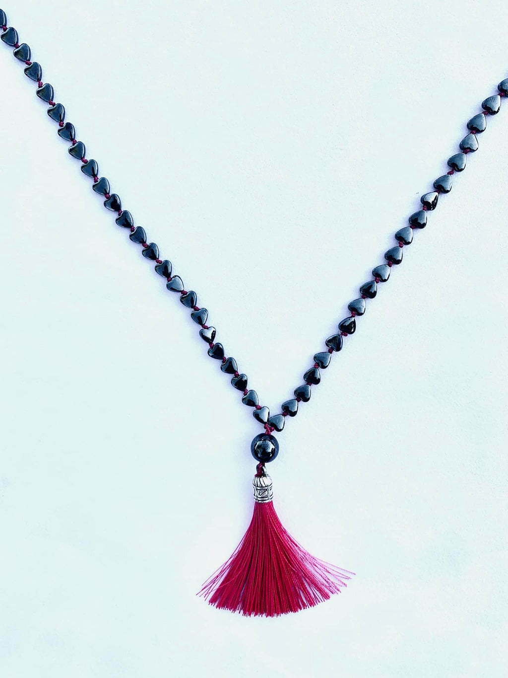 Gefion Mala - First Love - Puffy Heart Hematite