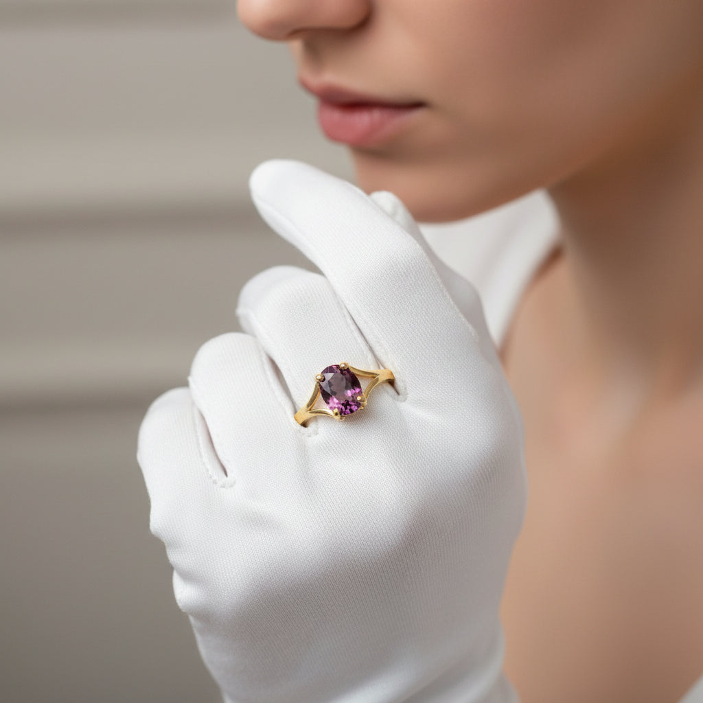 "Eternity" Oval Cremation Ring 6x4mm