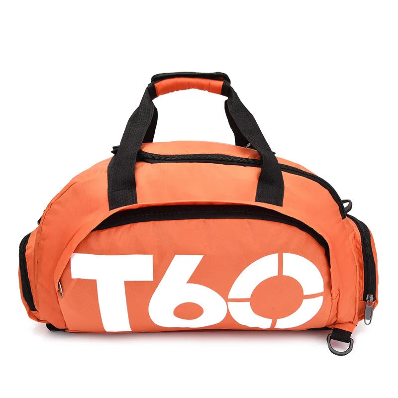 Multifunctional Waterproof Gym Duffel Bag – Large Travel Sports Backpack with Shoe Compartment