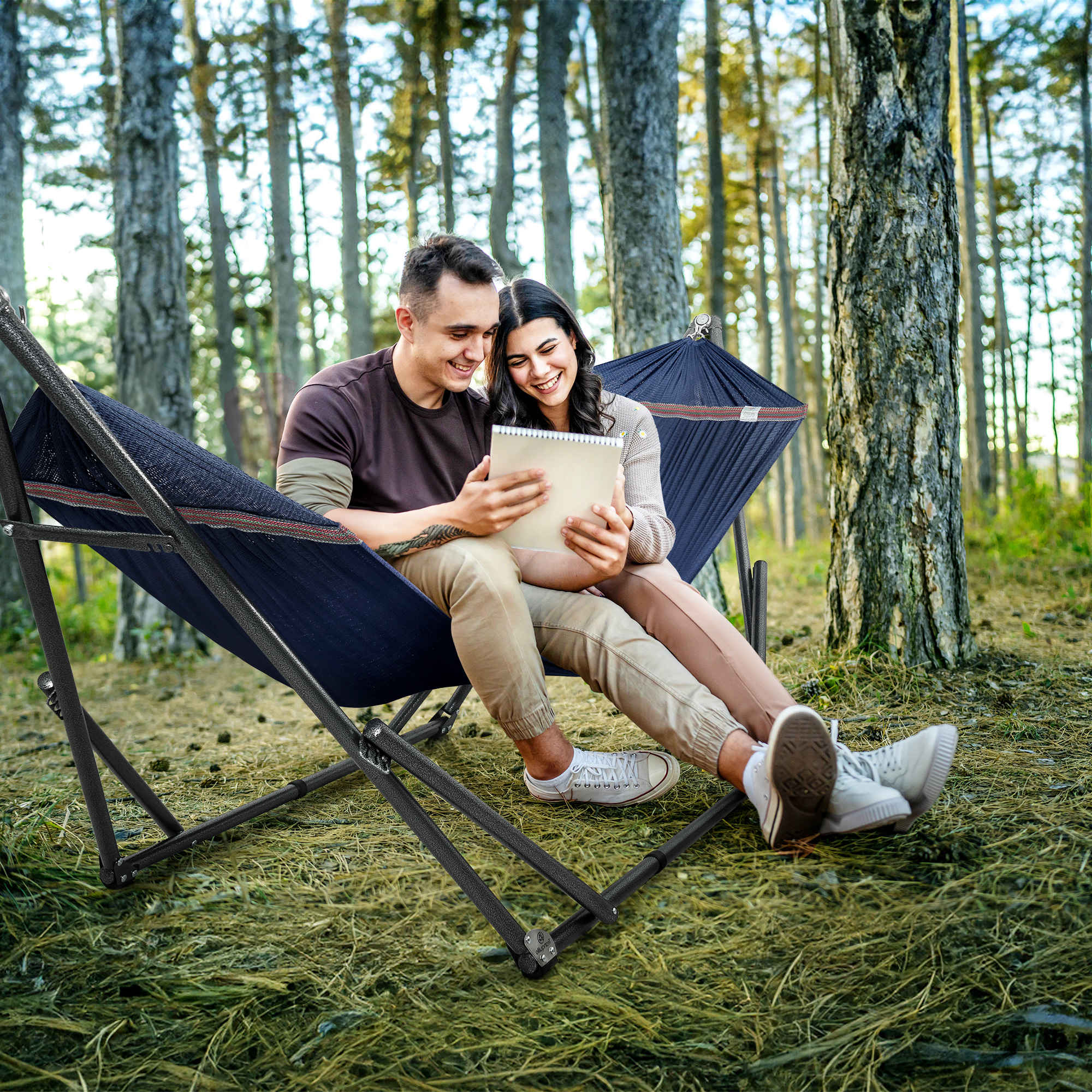 Tranquillo Universal Hammock with Medium Size Stands for Ultimate Relaxation - Ideal Universal Hammock Stands - Medium Size