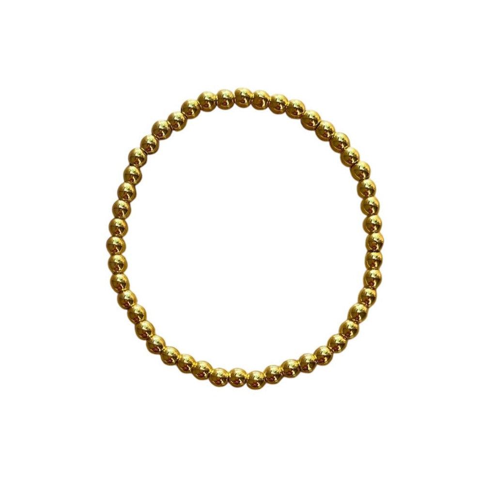 Hematite Bracelet 4 mm Smooth Round Beads – Classic Elegance and Grounding Energy