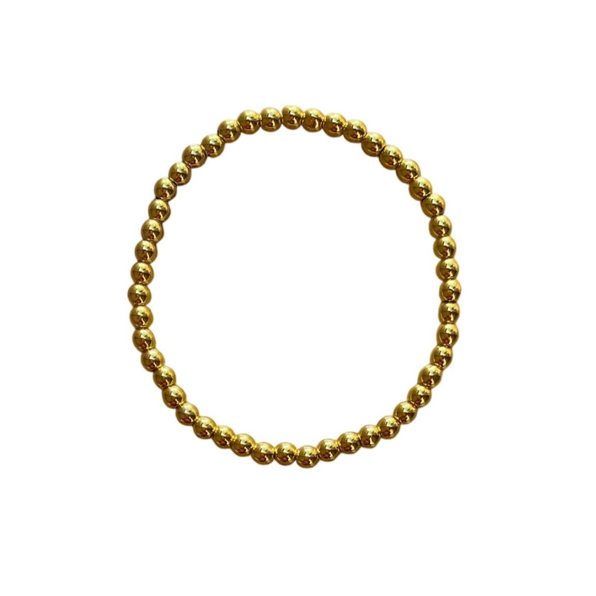 Hematite Bracelet 4 mm Smooth Round Beads – Classic Elegance and Grounding Energy