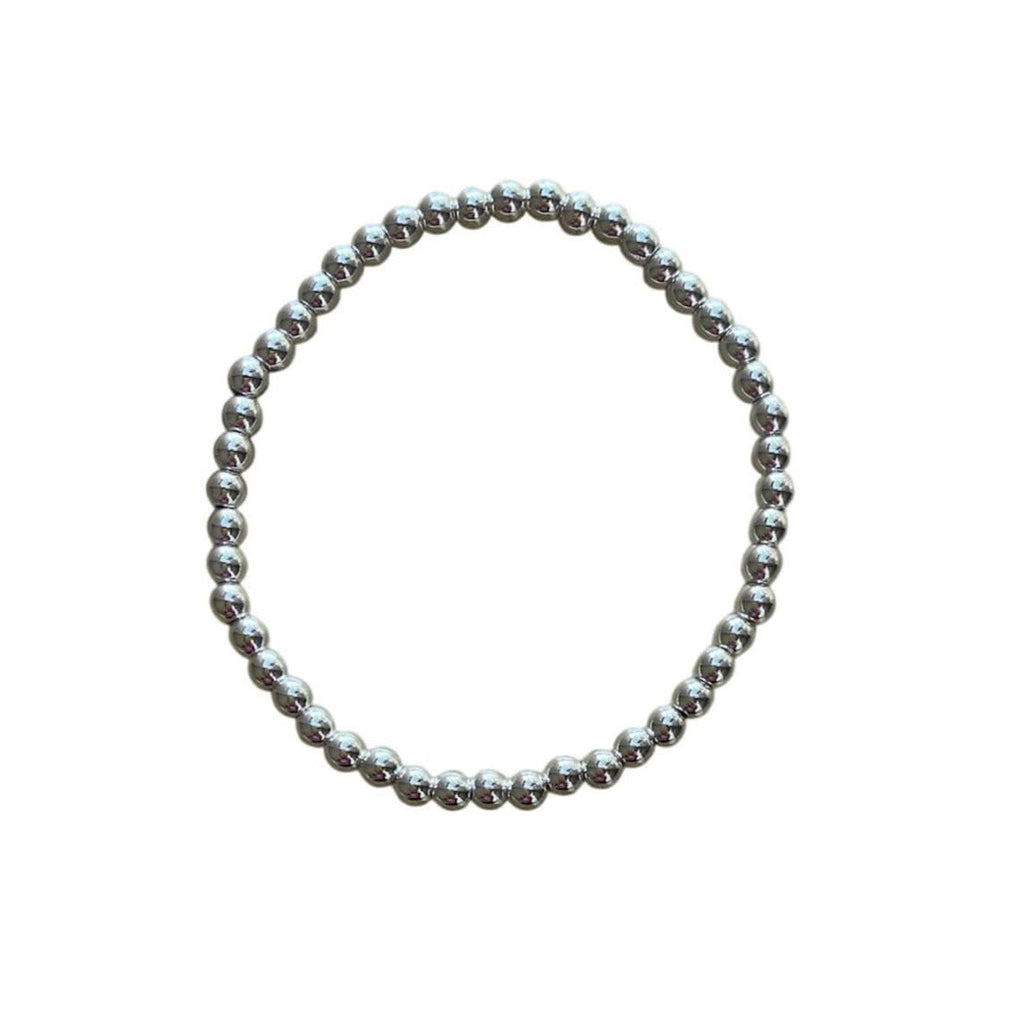Hematite Bracelet 4 mm Smooth Round Beads – Classic Elegance and Grounding Energy