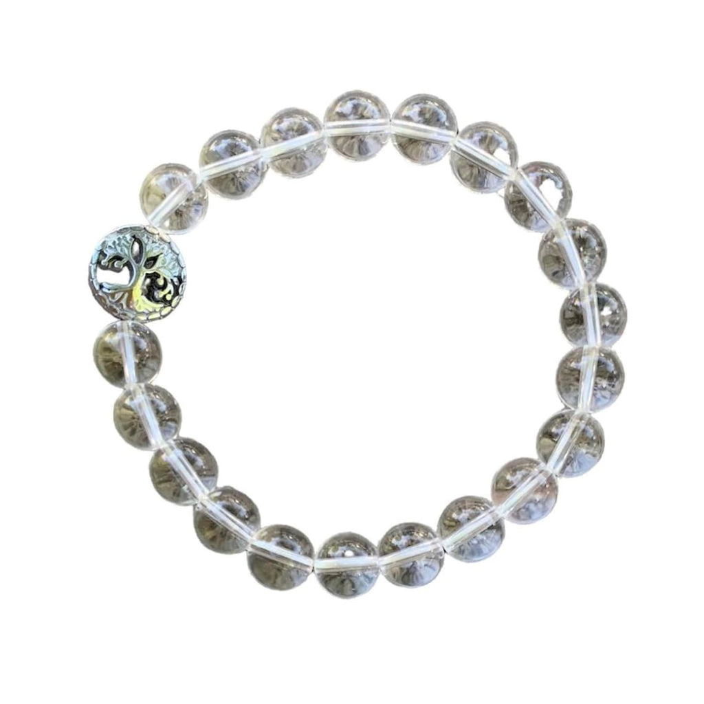 Clear Quartz Bracelet 8 mm Round Beads