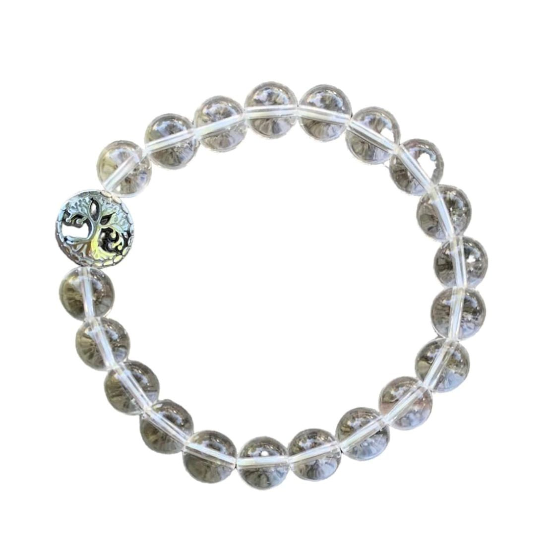 Clear Quartz Bracelet 8 mm Round Beads