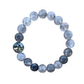 Cloudy Quartz Bracelet 10 mm Round Beads