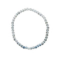 Aqumarine Bracelet 4 mm Faceted Round Beads – Calming and Serenity