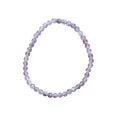 Lavender Amethyst Bracelet 4 mm Faceted Round Beads