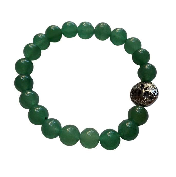 Green Aventurine Bracelet 8 mm Round Beads
