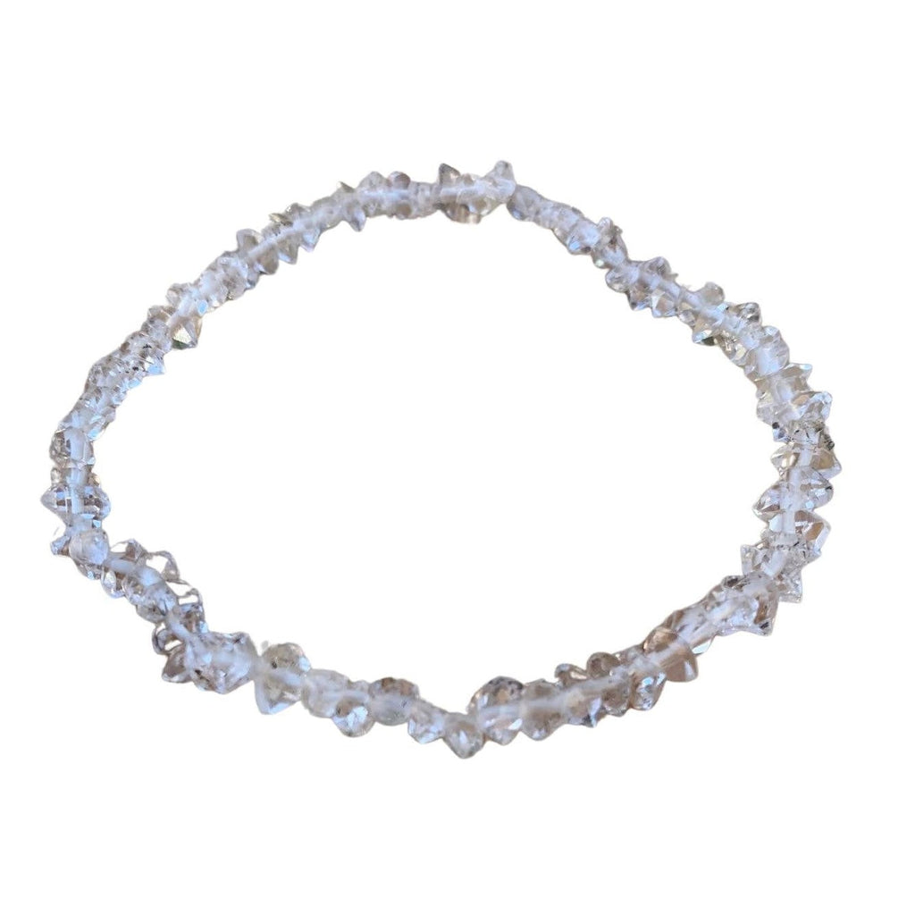 Herkimer Diamond Bracelet 3-6 mm Dual Points