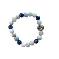 Honest Communication Bracelet 8 mm Blue Kyanite, Aquamarine, Amazonite
