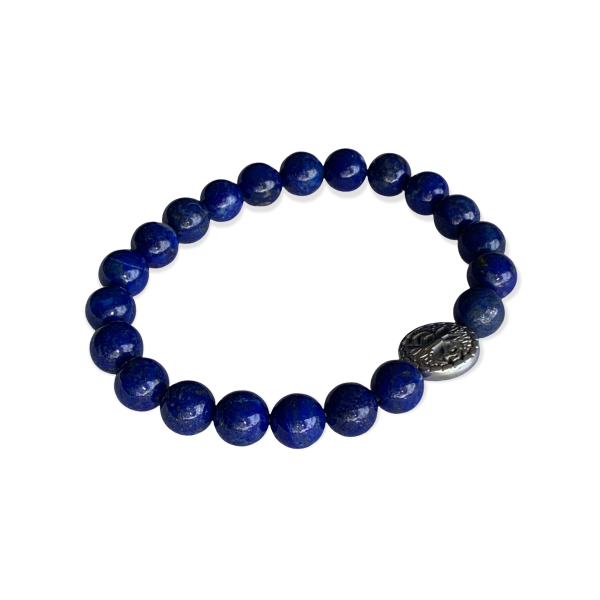 Lapis Lazuli Bracelet 8 mm Round Beads