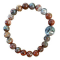 Poppy Jasper Bracelet 8 mm Round Beads