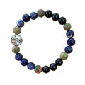 Public Speaking Bracelet 8 mm Onyx, Unakite, Sodalite, Lapis Lazuli Round Beads