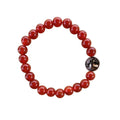 Red Carnelian Bracelet 8 mm Round Beads