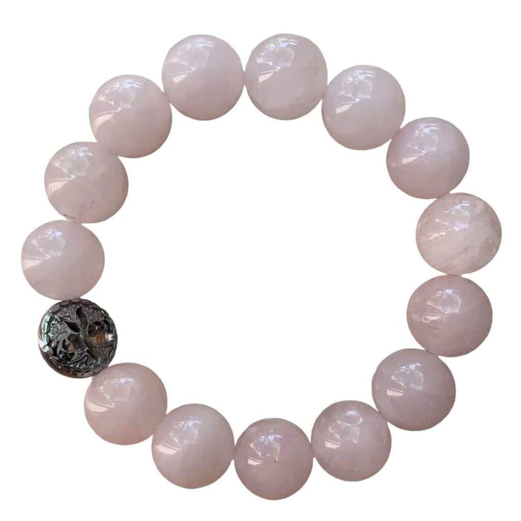 Rose Quartz Bracelet Round Beads 3 Sizes