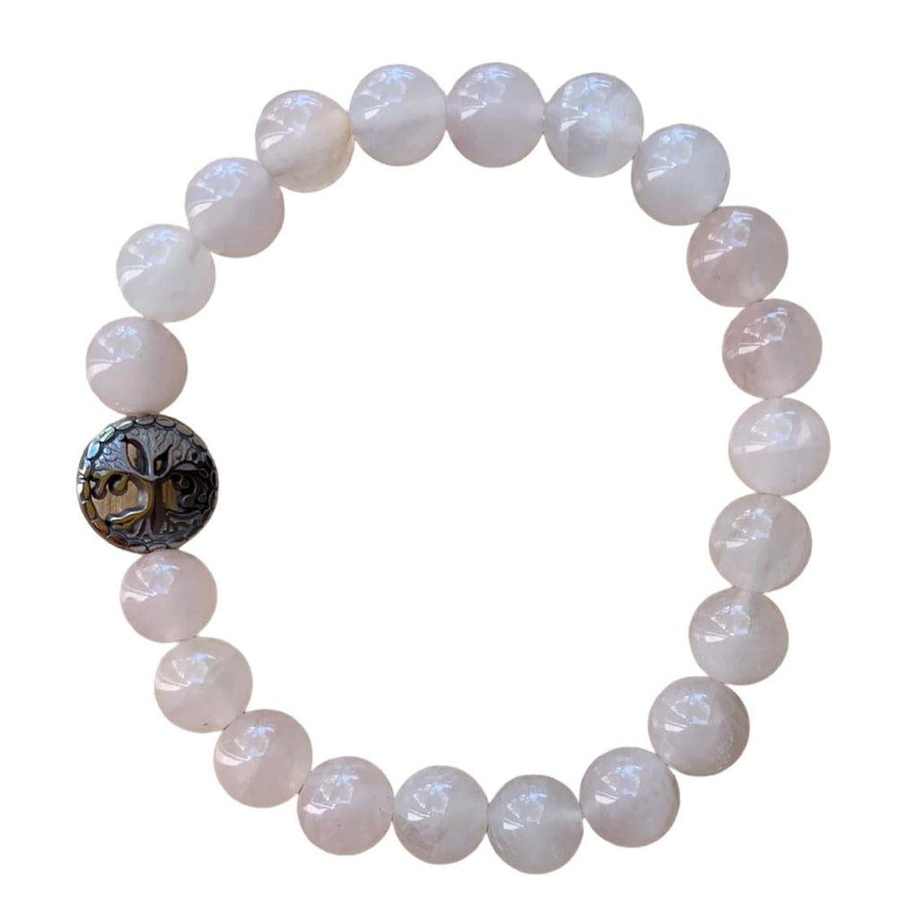 Rose Quartz Bracelet Round Beads 3 Sizes