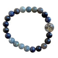 Sapphire Bracelet 8mm Round Beads