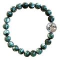 Seraphinite Bracelet 8mm Round Beads