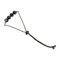 Seraphinite Bracelet Round Beads with Adjustable Chain