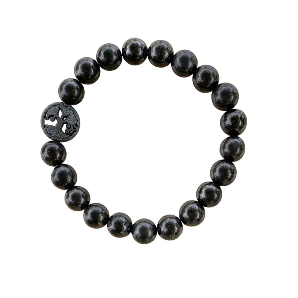 Shungite Bracelet Round Beads 2 Sizes