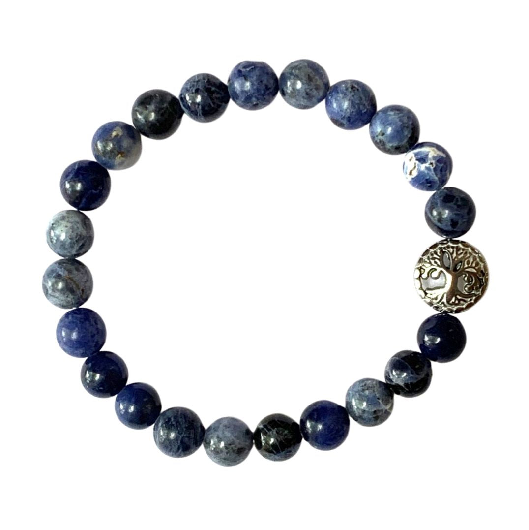 Sodalite Bracelet 8 mm Round Beads