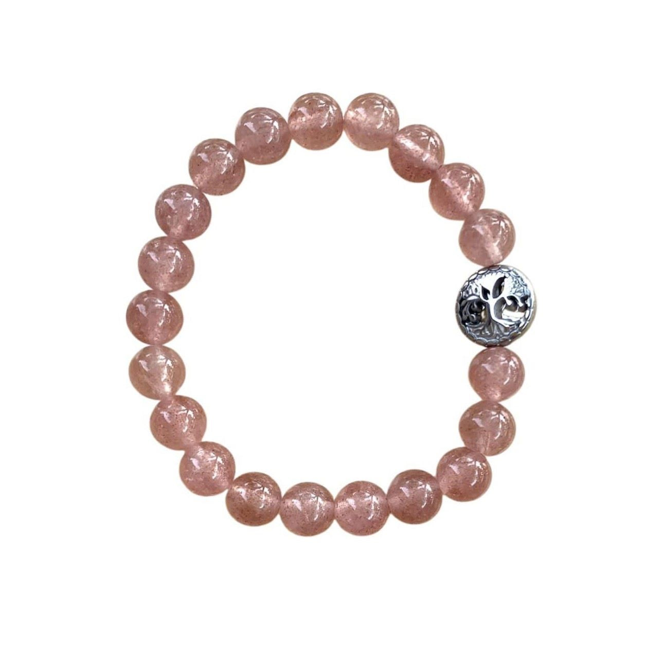Strawberry Quartz Bracelet – Uplifting Summer Energy 2 Sizes