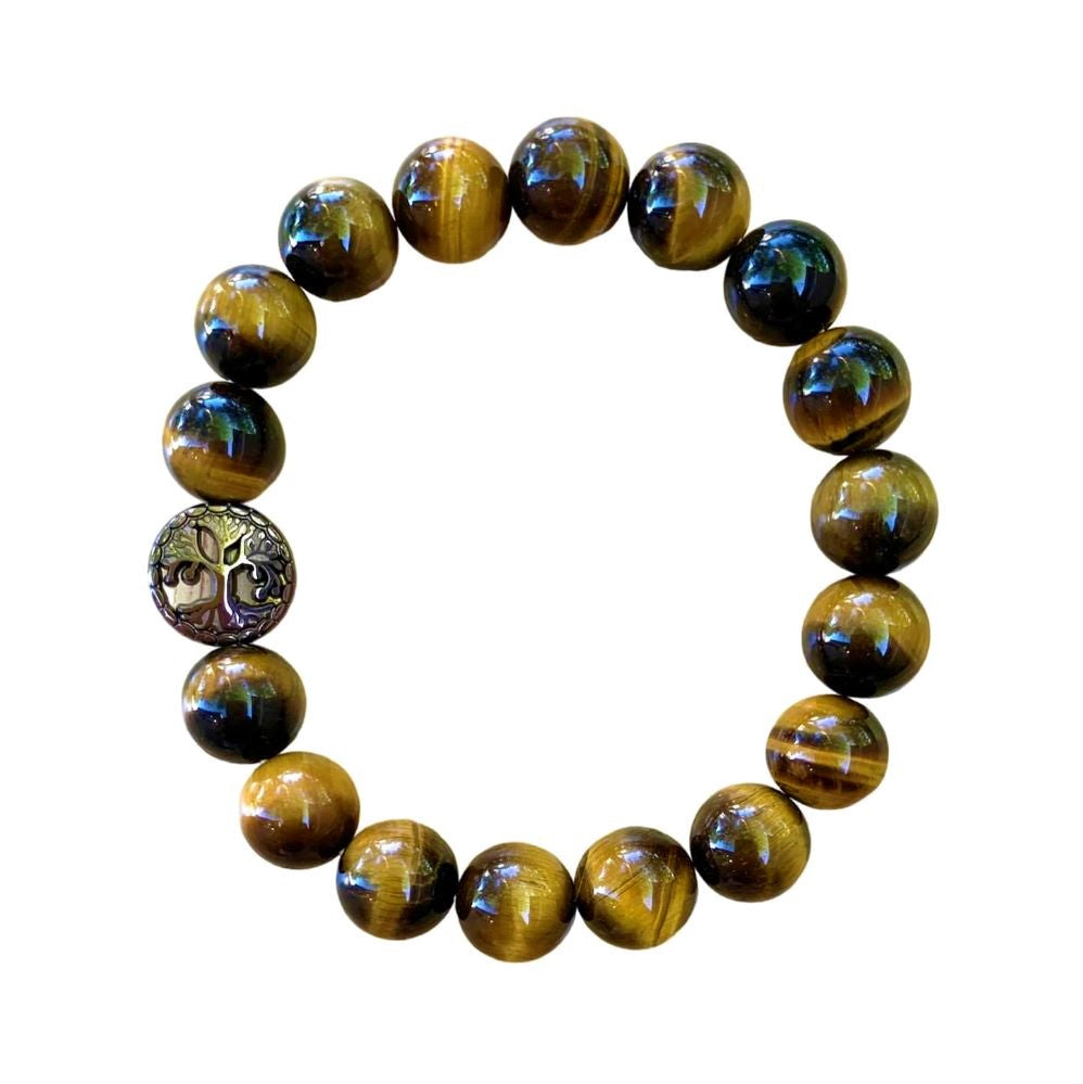 Tiger Eye Bracelet Round Beads 3 Sizes