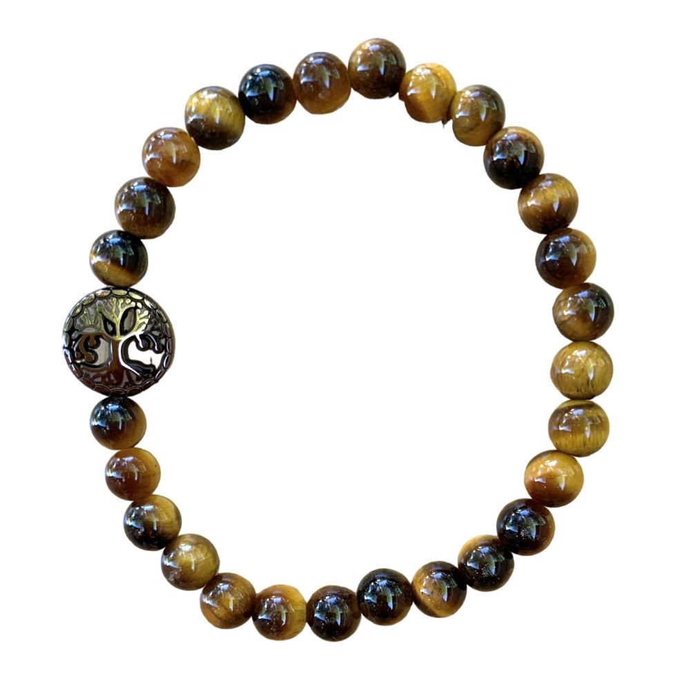 Tiger Eye Bracelet Round Beads 3 Sizes