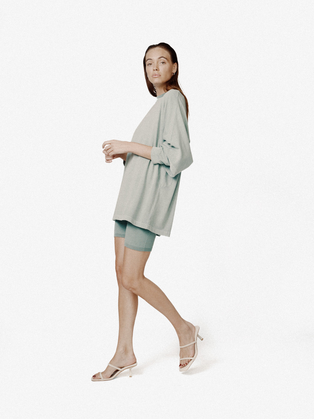 Seamless Biker Short - Sage