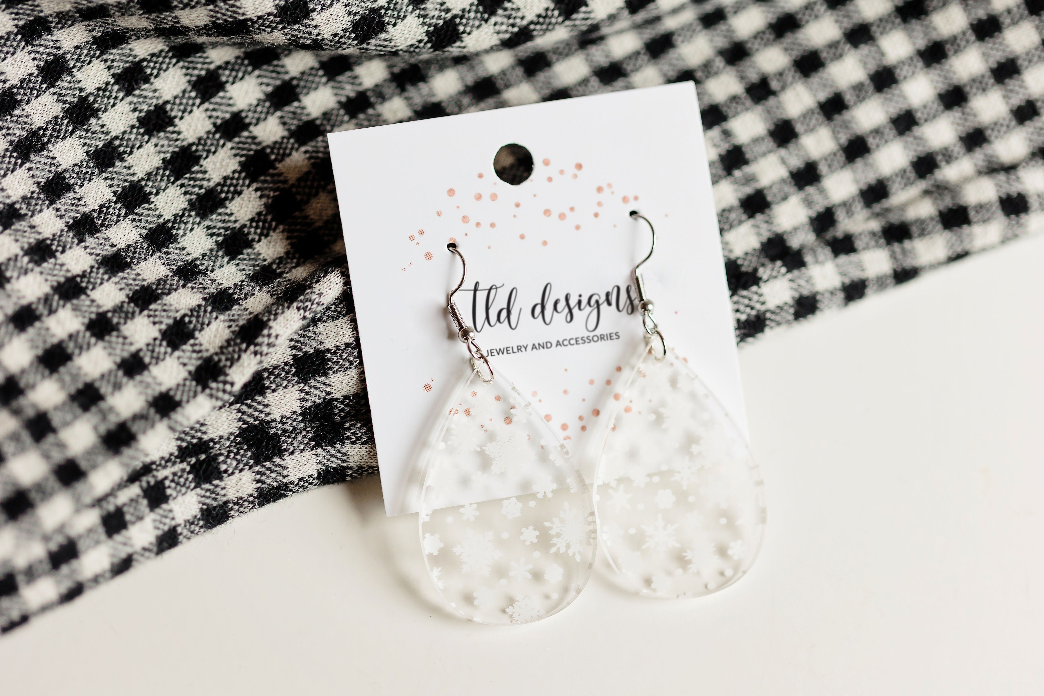 White Acrylic Snowflakes