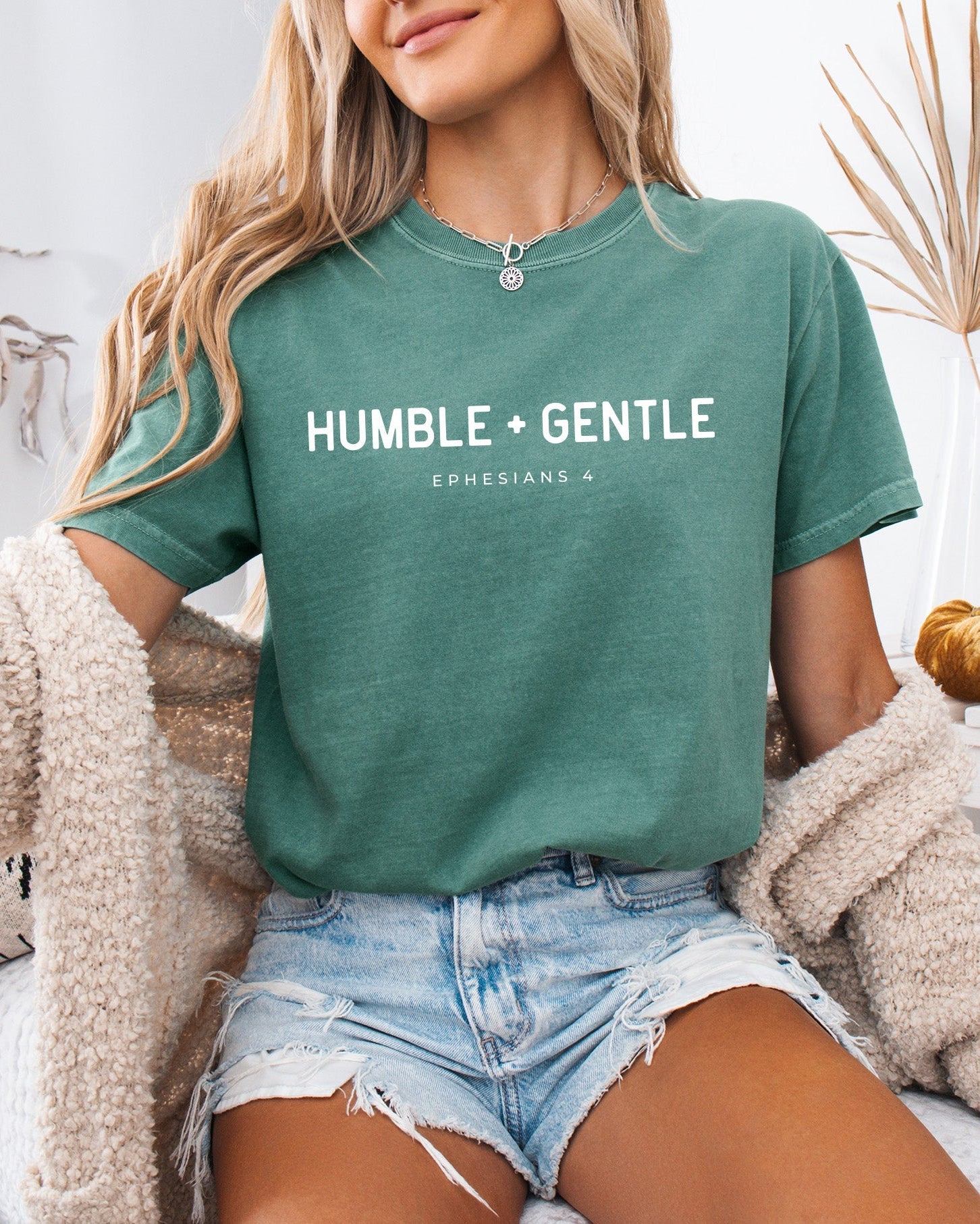 Humble & Gentle Christian Comfort Colors Garment Dyed T Shirt