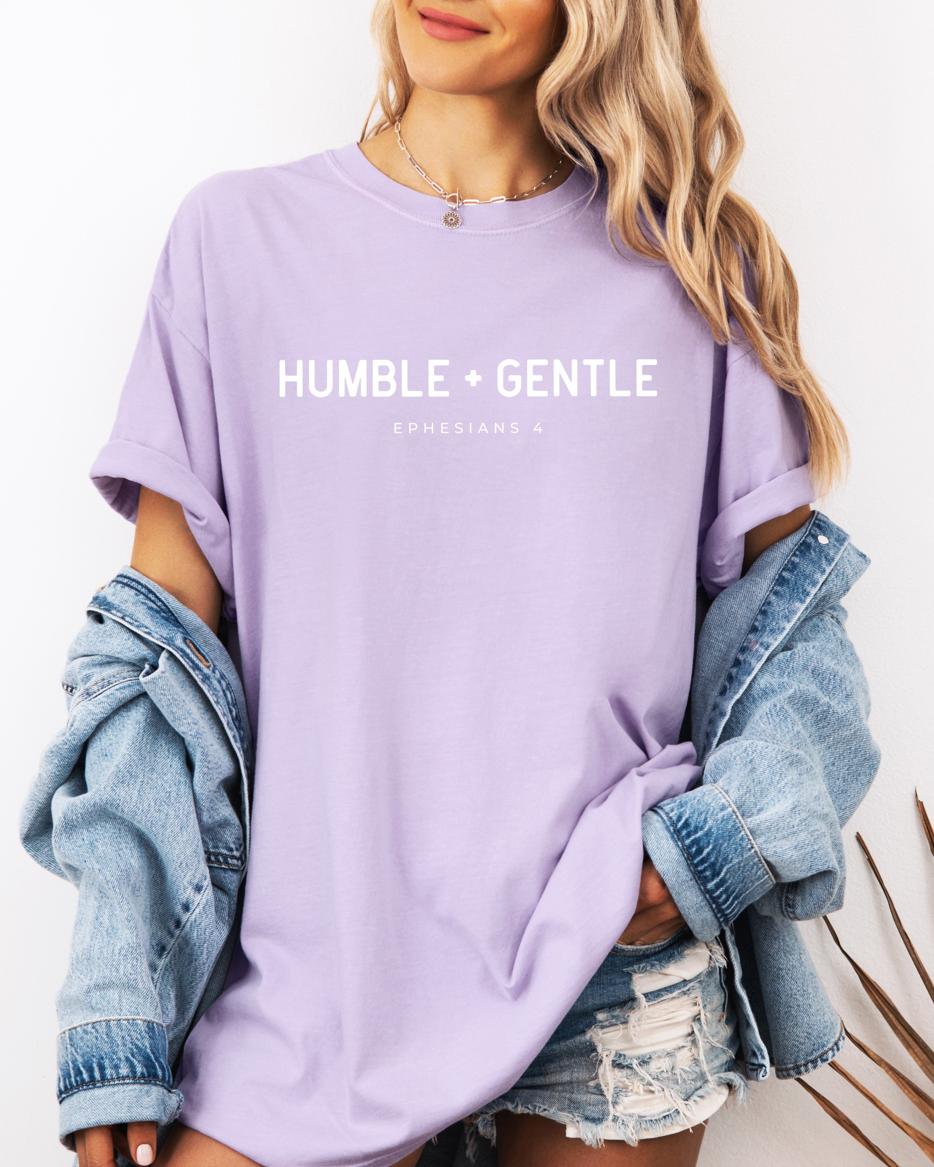 Humble & Gentle Christian Comfort Colors Garment Dyed T Shirt