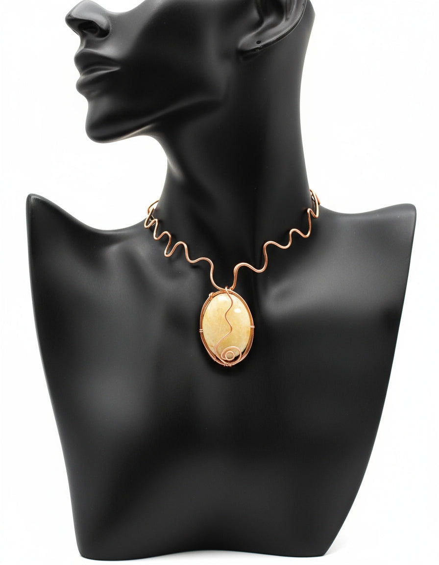 iamevibez Pure Copper Large Stone Choker/Necklace