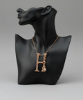 Custom Wire Wrapped Pure Copper Letter/Birth Stone Necklace