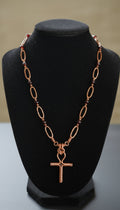 Wire Wrapped Beaded Ankh Necklace