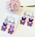 Triple Purple Butterflies