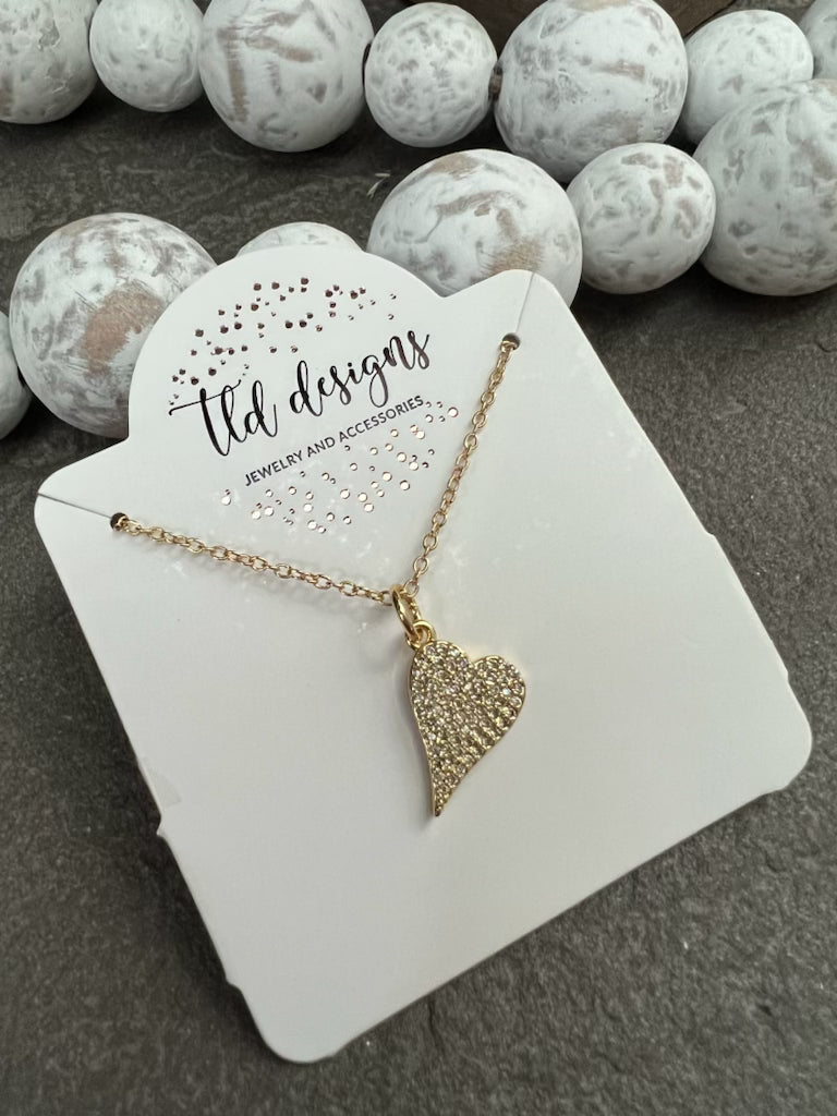 Pave Gold Necklaces